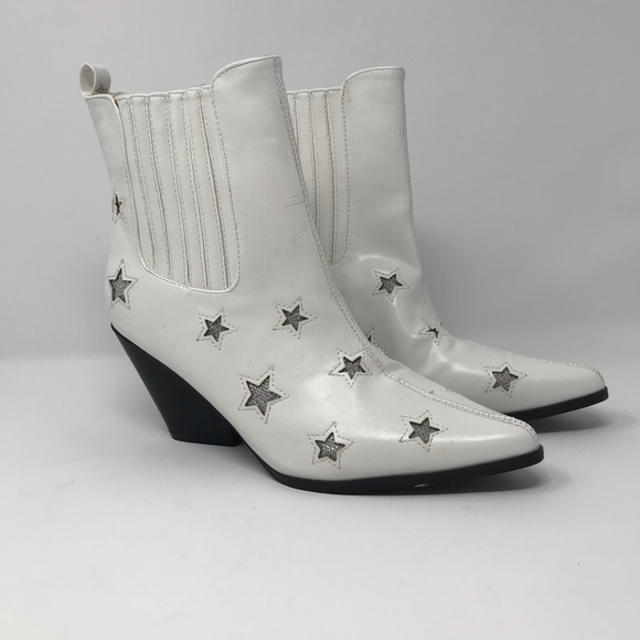 white star booties